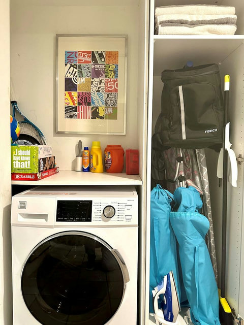 Convenient laundry- Enjoy the ease of having a washer and dryer at your disposal.
