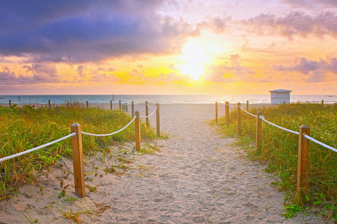 Experience beachfront bliss at Lummus Park Beach. Enjoy a complimentary day of relaxation with lounge chairs provided (lounge chairs are available on space available basis, first come/first serve). Inquire now for more information.
