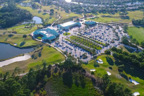 Welcome to the mesmerizing aerial vista of PGA Village Resort