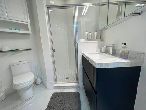 Bathroom Nr 2, comes with a stand-alone shower. 
