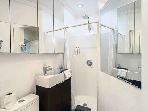Bathroom with Standing Shower.