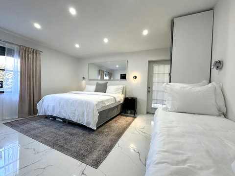 Bedroom #1: Flexible comfort with 1 king or 2 twin beds plus an extra twin, a 50-inch plasma TV with cable, and a spacious closet for all your essentials.