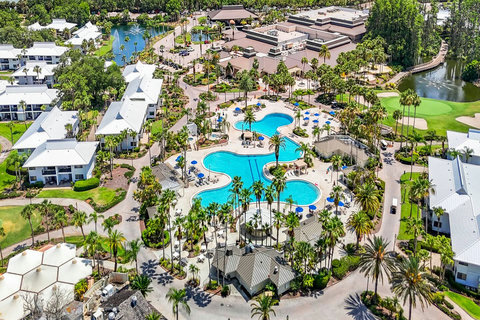 Saddlebrook Resort Pool offers Daily Resort Pass access starting at $15 for children or $25 for adults and SuperPool Cabana Rentals for up to 4 persons from $100.
