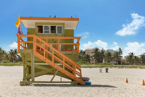 Experience the heartbeat of Miami - South Beach's iconic lifeguard towers beckon you.