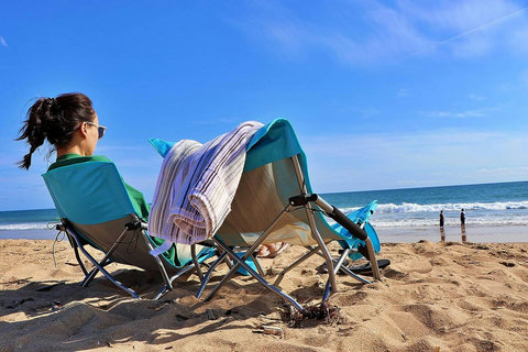 Complimentary Beach Chairs with cup holders are provided, which you can quickly bring to any part of the beach you wish.