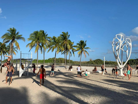 Experience an invigorating outdoor gym right on the beach, just steps away from your accommodation