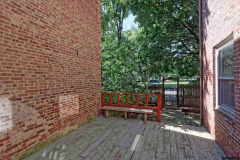 Rear deck and backyard