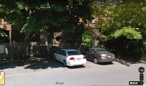 One parking spot reserved in the back, on right side of the grey 88 post (where the white car is parked). You may also park on paid parking meters on Madison Ave. (free after 5 PM and on weekends)