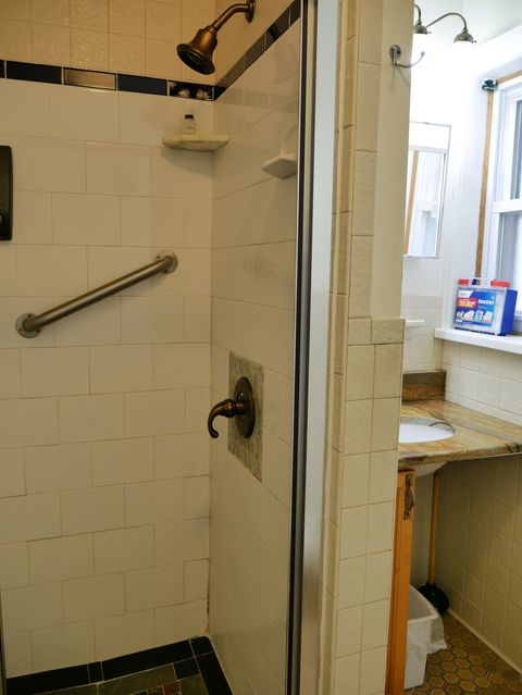 Bathroom shower and sink