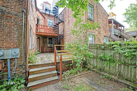 Backyard and porch