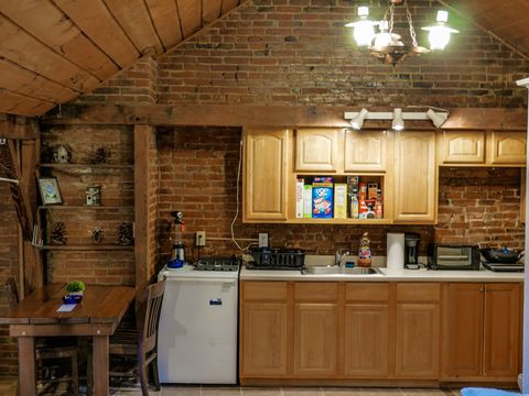 Kitchen stocked with breakfast essentials