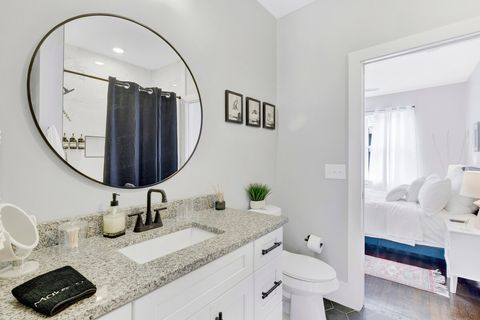 Run a warm bath and relax in The Rustic.