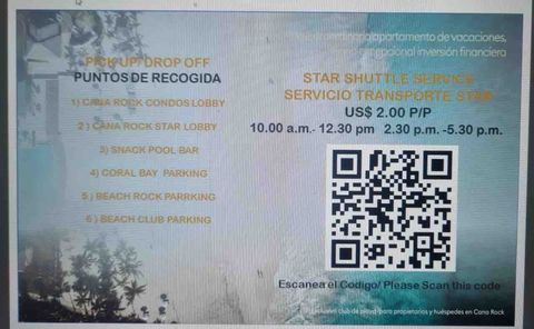 Información sobre nuestro transporte interno dentro del Resort. Gratis para nuestros huéspedes.