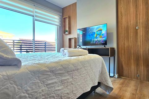 Dormitorio con terraza privada