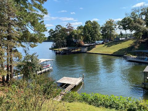 Summer view of Lake Hamilton from our balcony.