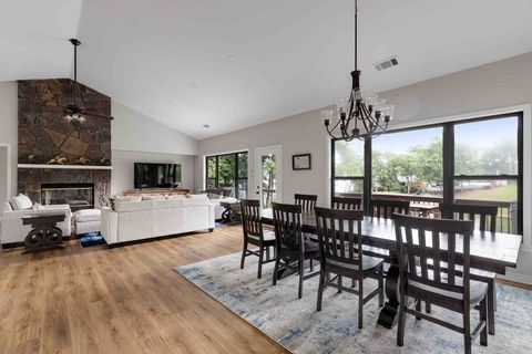 Lake views and natural light from all areas of the living room and dining room. 
