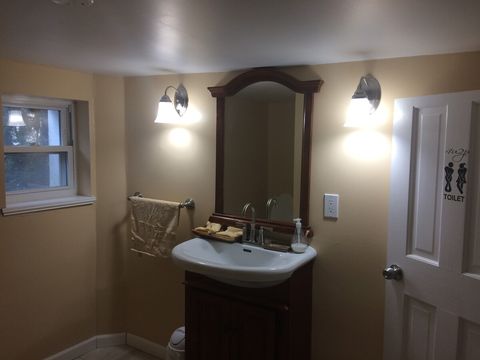 Half bathroom in the 1st-floor by the kitchen and dining/living room