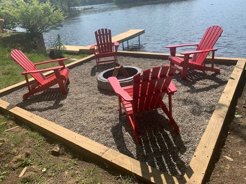 Large Fire Pit next to the Lake
