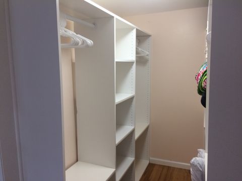 Walking closet in Master Bedroom