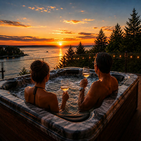 Step out onto the private rooftop deck and immerse yourself in the year-round hot tub, all while enjoying a breathtaking, panoramic view of Halifax Harbour.

