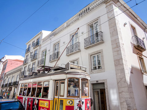 Building facade. Located directly on the historical Tram 28. Apartment is on 3rd floor with sound insulation. Very Peaceful