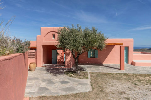 The entrance of the house