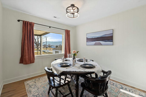 Mountain view from living room