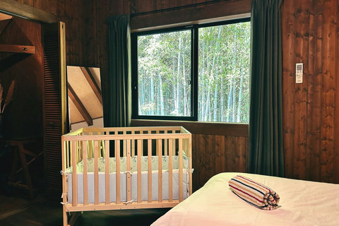 we have two baby cribs, one in the bedroom upstairs and an additional travel cot downstairs. please let us know if you want to use the crib, so that we can prepare them for you.