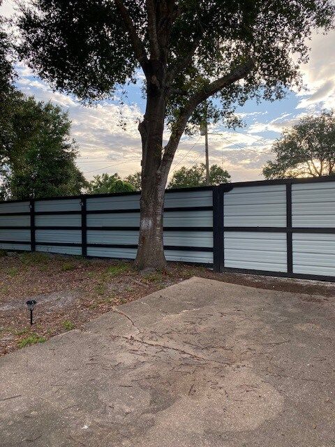 Modern Little Farmhouse Privacy Fence