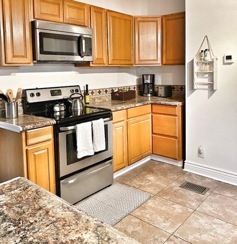 Fully Stocked Kitchen.