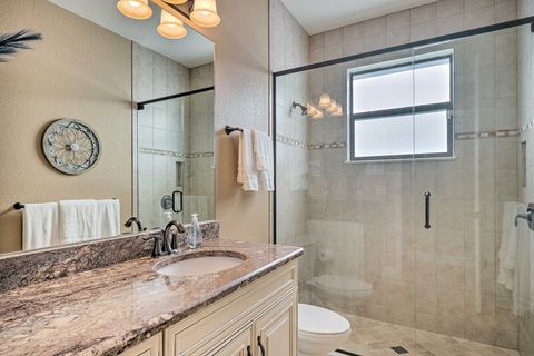 Spacious guest bathrooms
