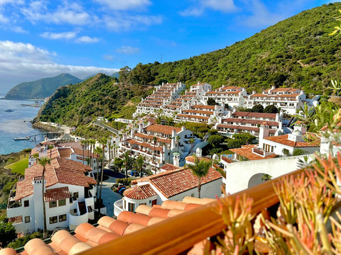  Discover a Mediterranean inspired hillside village overlooking the Pacific, nestled in beautiful green cliffs.