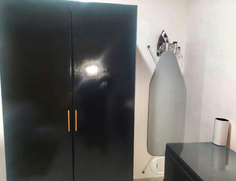 Iron & Iron Board Included & Closet