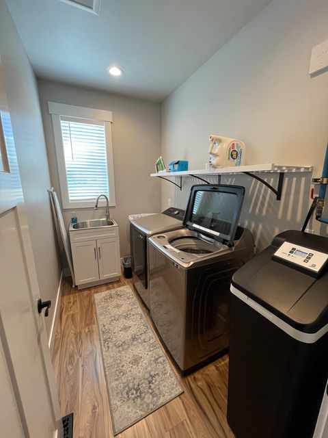 Full laundry room with essentials