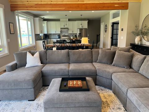 Large great room with sweeping river views