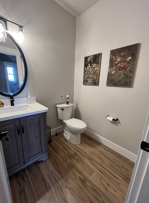 Main level powder room