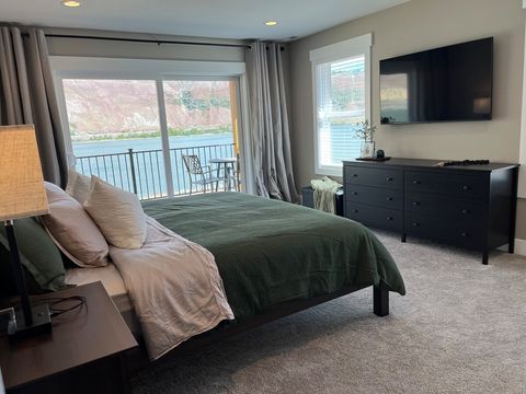 Stunning river & hillside views from upstairs primary bedroom