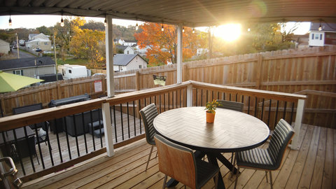 Enjoy the sunset while grillin & chillin.