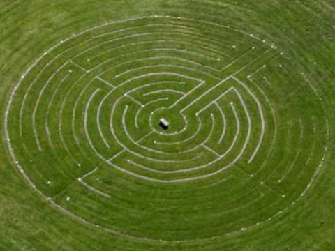 Feel free to ponder the ways of the world while you walk the labyrinth
