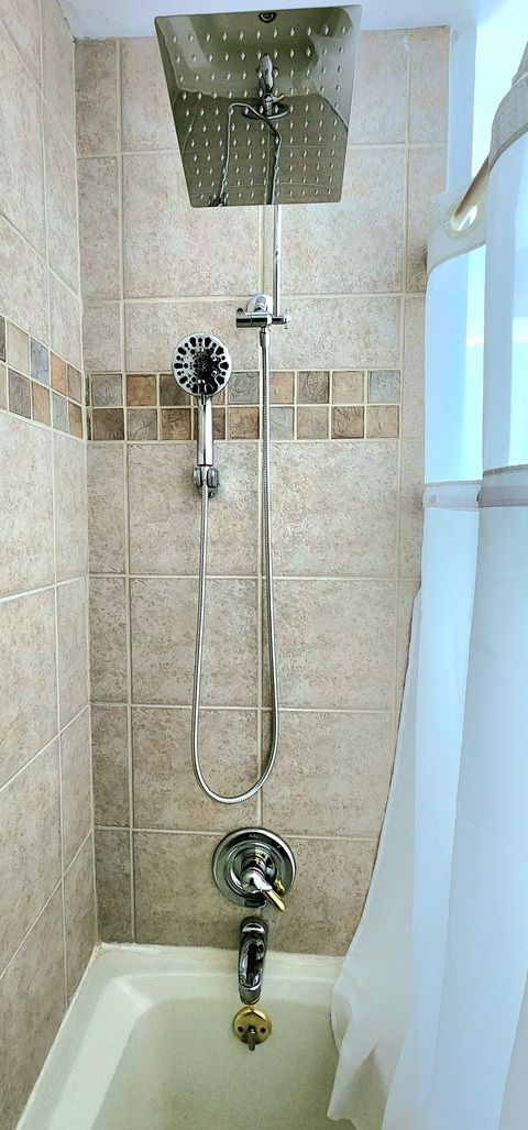 Modern rainfall shower head with detachable.