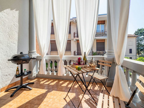 terrazzo con grill elettrico 