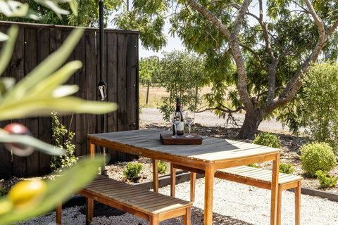 Serene views – enjoy orchard and garden outlooks from your private retreat.