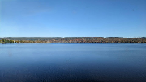 The view from the living room windows