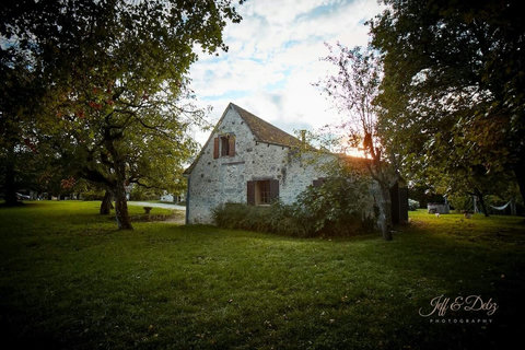 A view of the house from the west.