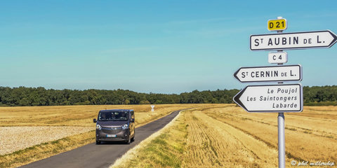 Surrounded by open fields. Crops rotate and our favourite is the sunflowers in July and August