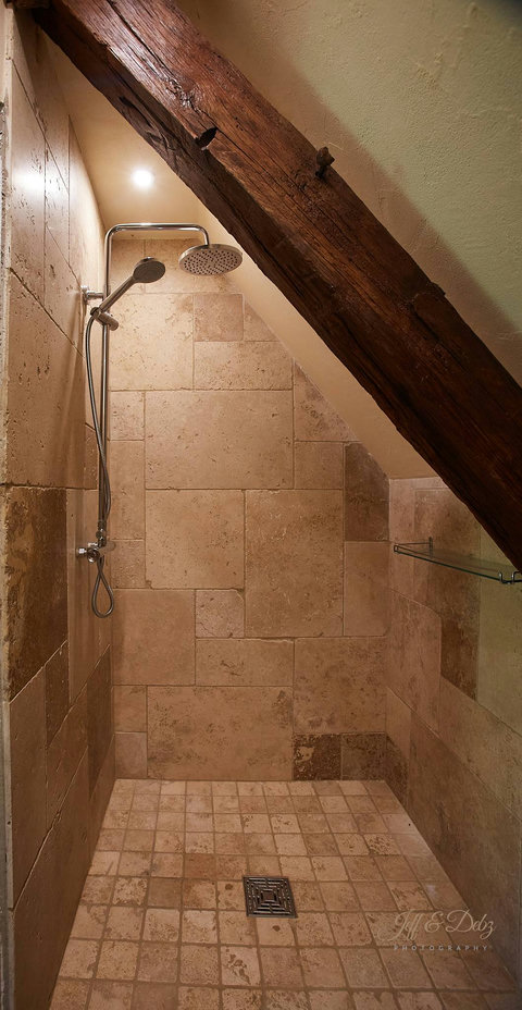 En-suite shower room upstairs