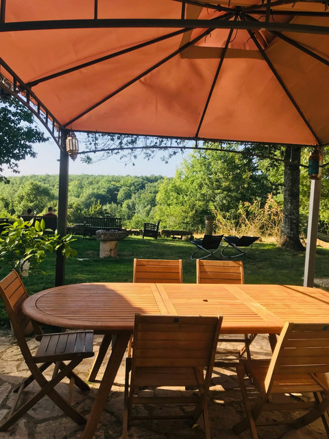 Alfresco dining on the terrace