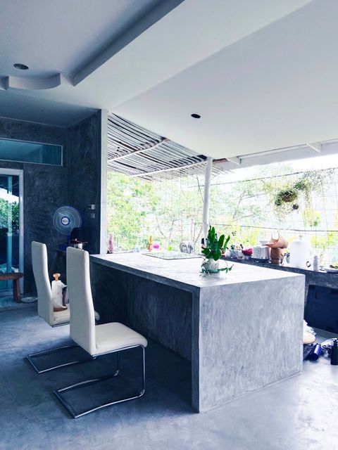 Kitchen counter.