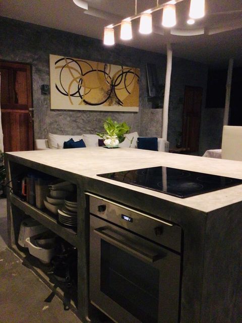 Cooking at night View