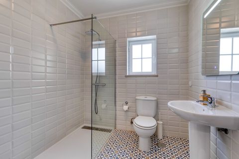 The fully renovated bathroom